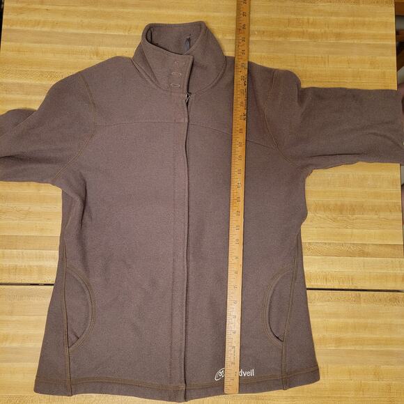 Cloudveil Men's Full-Zip Fleece Jacket Brown Size M Performance Zip-Up - Picture 6 of 11